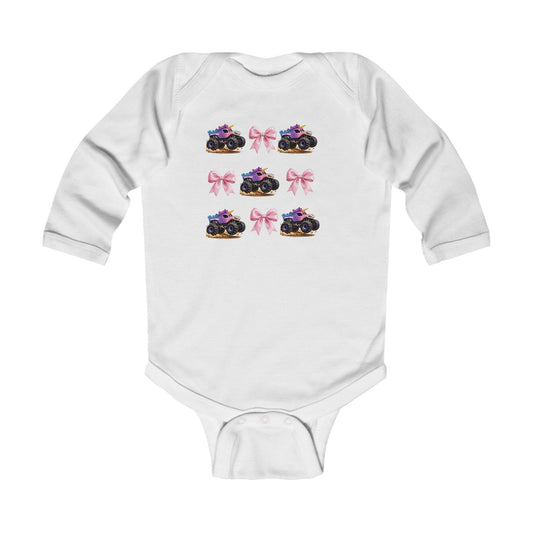 Sparkle Smash Monster Truck Infant Long Sleeve Bodysuit