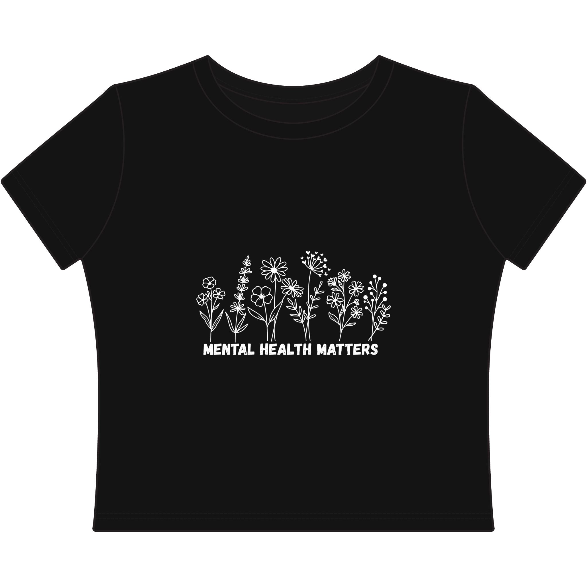 Mental Health Matters cropped tee | Women's Baby Tee