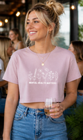 Mental Health Matters cropped tee | Women's Baby Tee